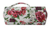 White Leather Peony Print Shoulder Purse SICILY Bag