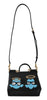Black Leather #dgfamily Borse Satchel Handbag SICILY Bag