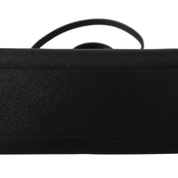 Black Leather #dgfamily Borse Satchel Handbag SICILY Bag