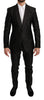 Black Slim Fit 2 Piece MARTINI Silk Suit
