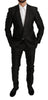 Black Slim Fit 2 Piece MARTINI Silk Suit