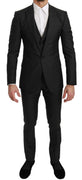Gray Striped Slim 3 Wool MARTINI Suit