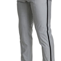Dress Trouser Gray Silk Slim Fit SARTORIA Pants