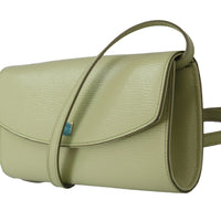 Green Leather DG Logo Clutch Purse Crossbody Borse Bag