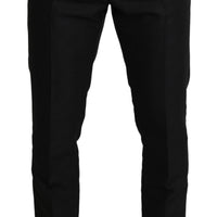 Black Wool Skinny Formal Trouser Pants