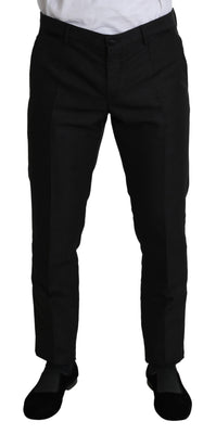 Black Wool Skinny Formal Trouser Pants