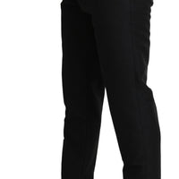 Black Wool Skinny Formal Trouser Pants