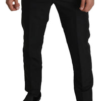 Black Wool Skinny Formal Trouser Pants