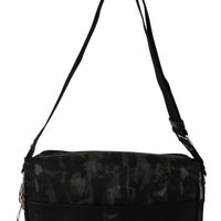 Black Green Camouflage Laptop Shoulder Strap Messenger Bag