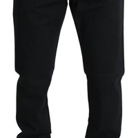 STAFF Black Cotton Straight Denim Trouser Jeans