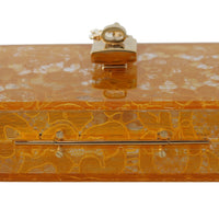 Yellow Plexiglass Taormina Lace Clutch Borse Bag BOX