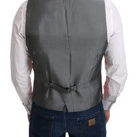 Red 100% Silk Formal Waist Coat Vest