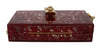 Dark Red Plexiglass Taormina Lace Clutch Borse Bag BOX