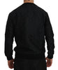 Black Brocade Cowboy Embroidered Sweater