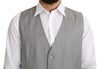 Gray Wool Stretch Formal Waist Coat Vest