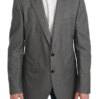 Gray Slim Fit Formal MARTINI Blazer