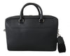 Black Briefcase Messenger Mens Shoulder Laptop Borse Bag