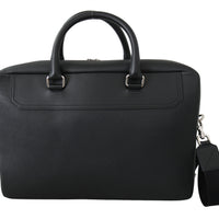 Black Briefcase Messenger Mens Shoulder Laptop Borse Bag