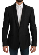 Black Slim Fit Formal Jacket MARTINI Blazer