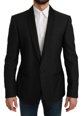 Black Slim Fit Formal Jacket MARTINI Blazer