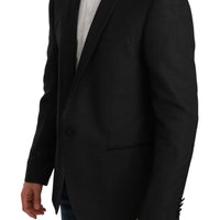 Black Slim Fit Formal Jacket MARTINI Blazer