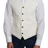 Off-White 100% Silk Formal Coat Vest