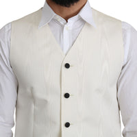 Off-White 100% Silk Formal Coat Vest