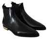 Black Leather Chelsea Mens Boots