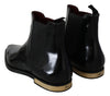 Black Leather Chelsea Mens Boots