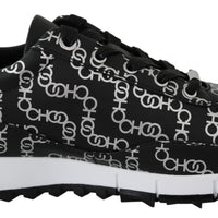 Monza Black/Silver Leather Sneakers
