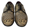 Black Gold Jacquard Dress Formal Mens Shoes