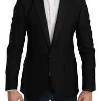 Black Slim Fit Coat Jacket MARTINI Blazer