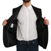 Black Slim Fit Coat Jacket MARTINI Blazer