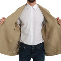 Beige Jacket Coat 100% Jute Blazer Coat