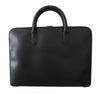 Black Monreal Briefcase Calfskin Leather Business Bag