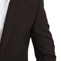 Brown Slim Fit Coat Jacket MARTINI Blazer