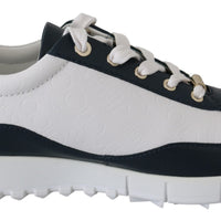 Monza Navy Mix Leather Sneakers