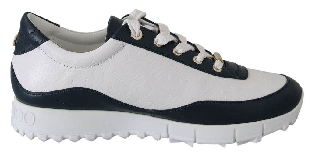 Monza Navy Mix Leather Sneakers