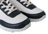 Monza Navy Mix Leather Sneakers