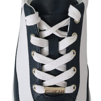 Monza Navy Mix Leather Sneakers