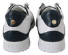 Monza Navy Mix Leather Sneakers