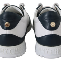 Monza Navy Mix Leather Sneakers