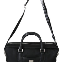 Black Leather Briefcase Messenger Shoulder Laptop bag