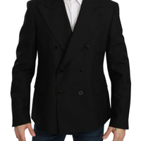 Black Slim Fit Jacket Coat Wool Blazer