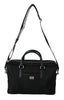 Black Briefcase Messenger Crossbody Shoulder Laptop Bag