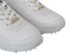 Monza White Leather Sneakers