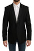 Black Slim Fit Coat Jacket MARTINI Blazer