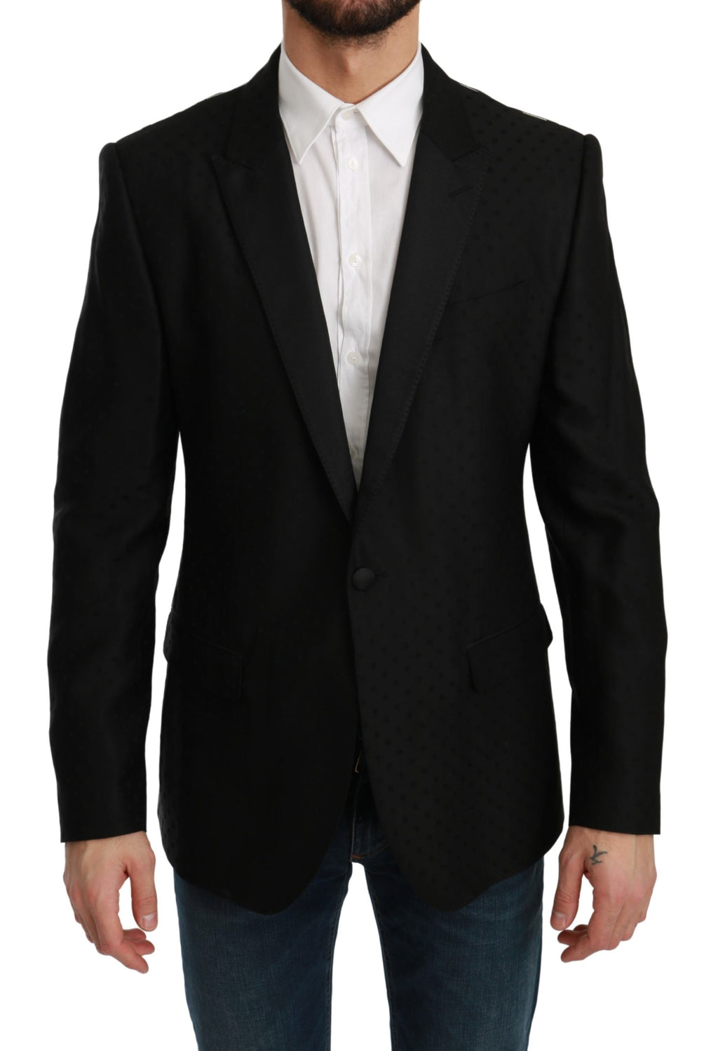 Black Slim Fit Coat Jacket MARTINI Blazer