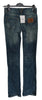 Blue Washed Low Waist Boot Cut Trouser Pant