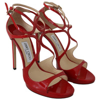 Lance120 pat Red Leather Sandals